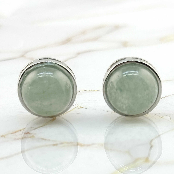 Boucles d'oreilles "Boule" en Pierres naturelles (6 variantes)