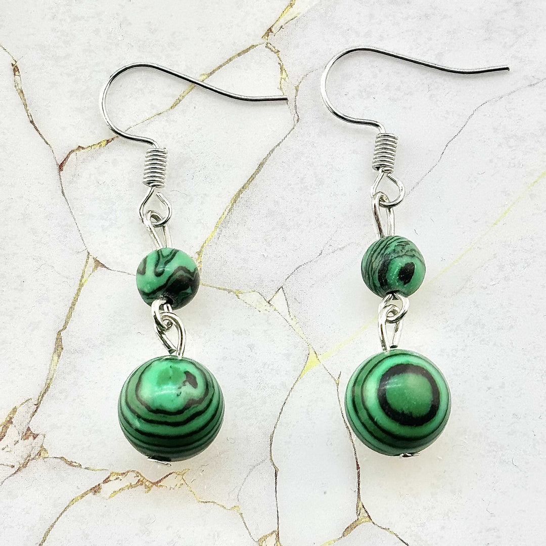 Boucles d'oreilles "Double"  en Pierres naturelles (10 variantes)