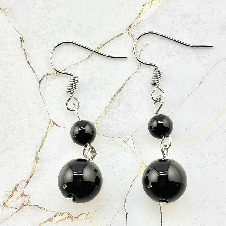 Boucles d'oreilles "Double"  en Pierres naturelles (10 variantes)