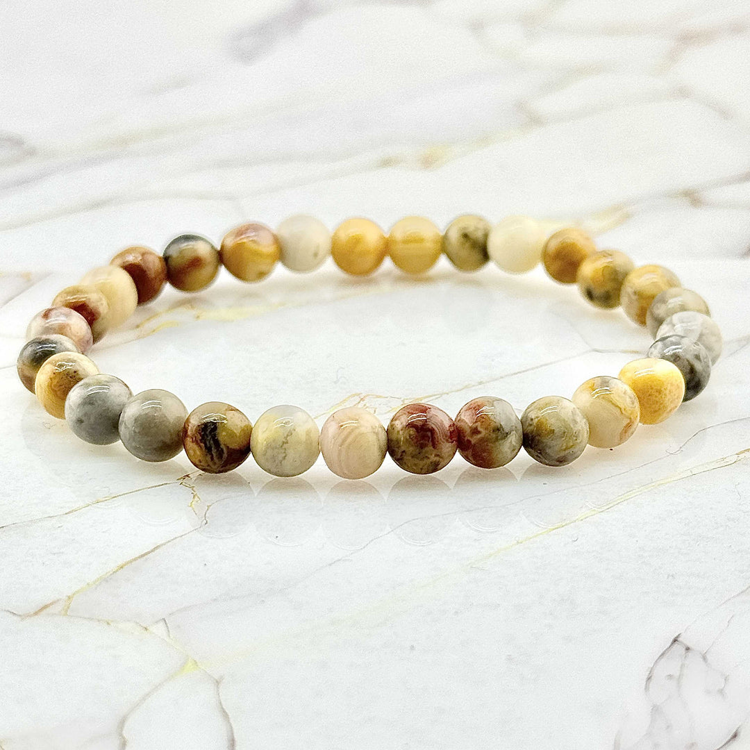 Bracelet "Extra" en Agate Crazy Lace