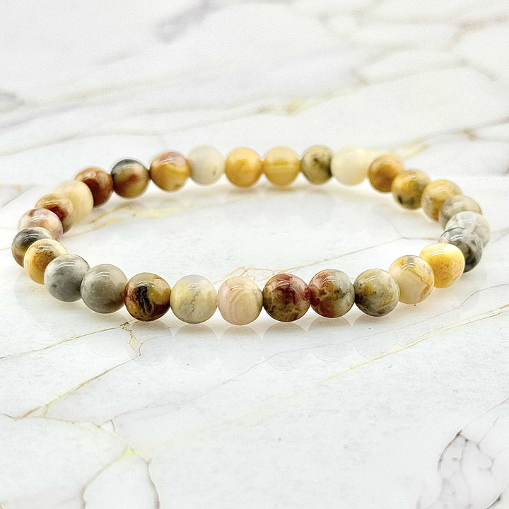 Bracelet "Extra" en Agate Crazy Lace