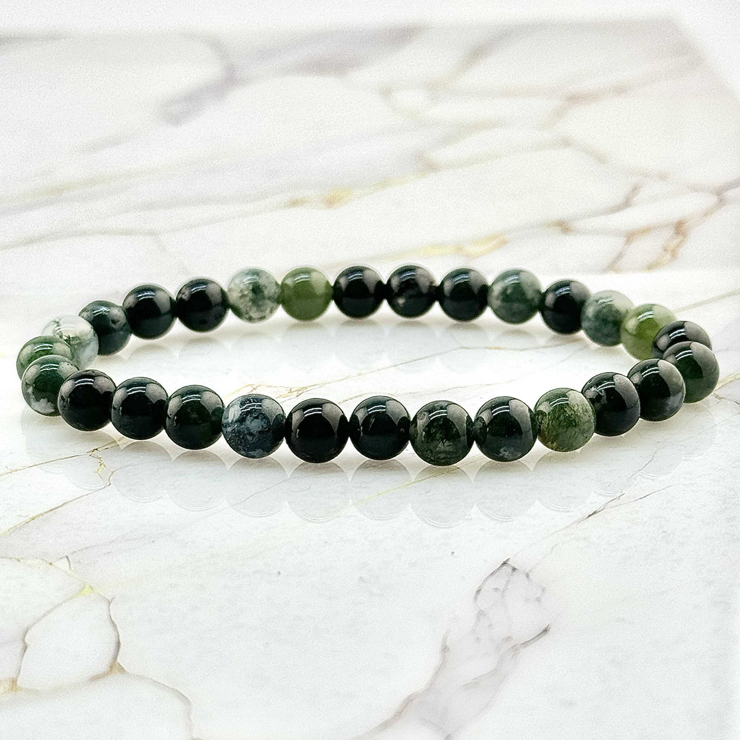 Bracelet "Extra" en Agate Mousse