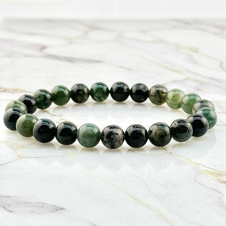 Bracelet "Extra" en Agate Mousse