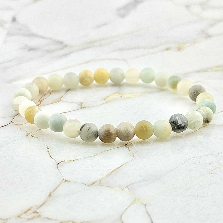 Bracelet "Extra" en Amazonite Givrée