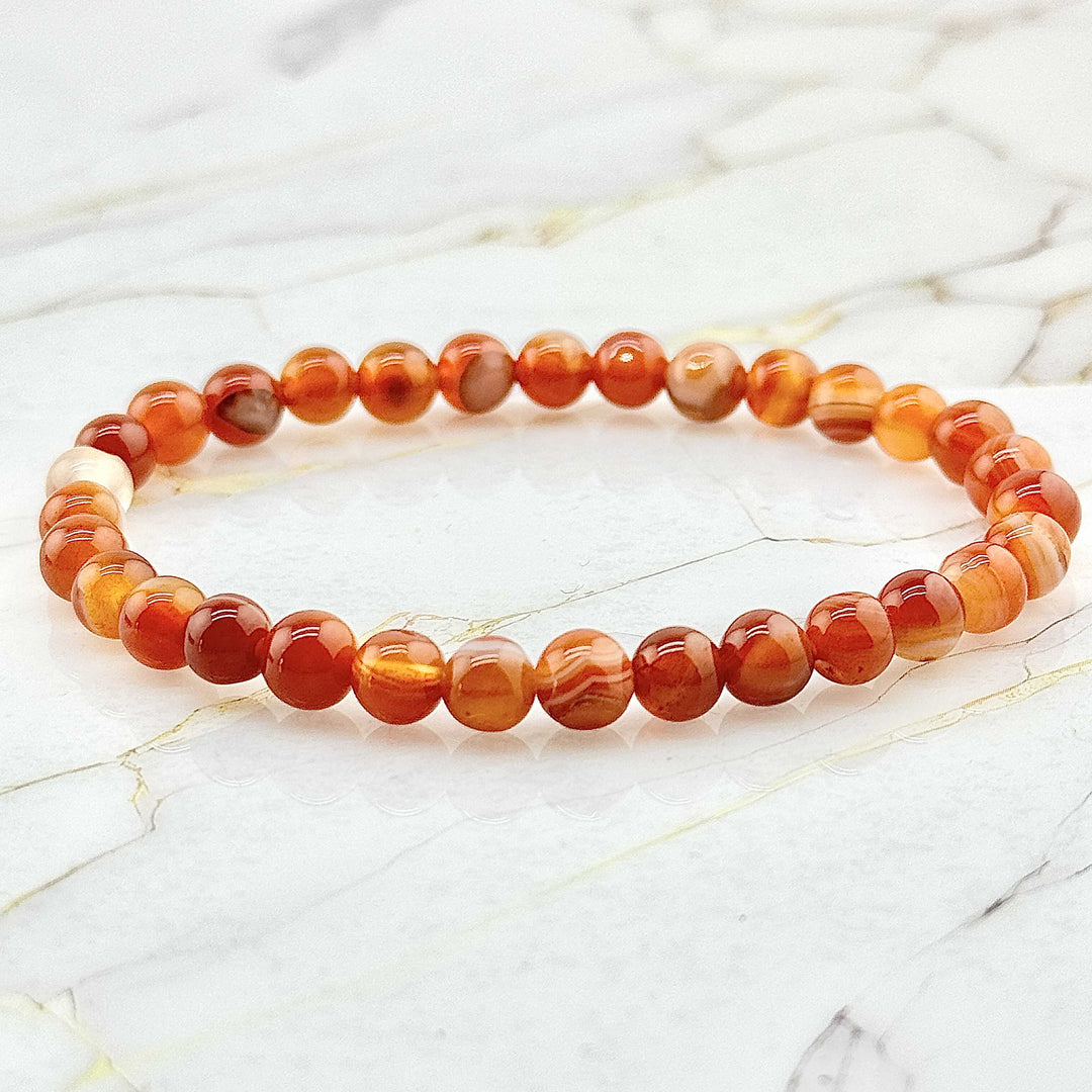 Bracelet "Extra" en Cornaline