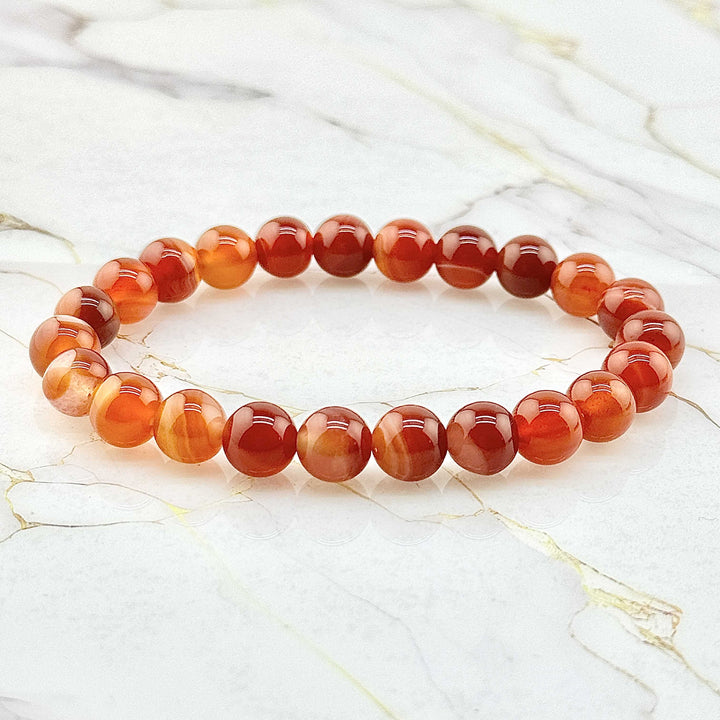 Bracelet "Extra" en Cornaline