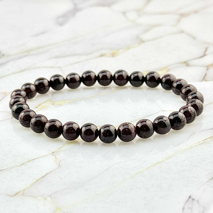 Bracelet "Extra" en Grenat Rouge