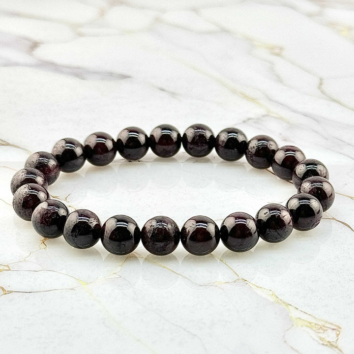 Bracelet "Extra" en Grenat Rouge