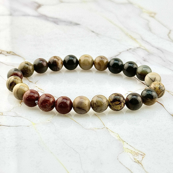 Bracelet "Extra" en Jaspe Picasso