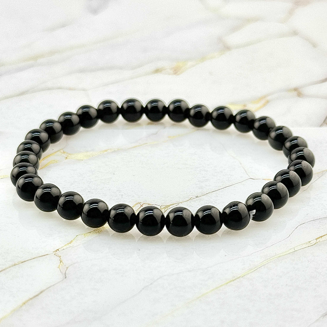 Bracelet "Extra" en Obsidienne Noire
