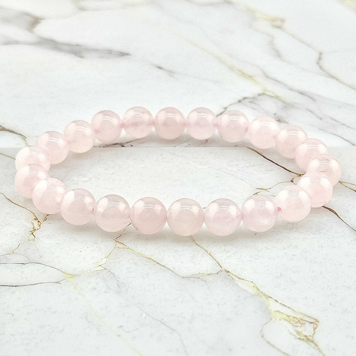 Bracelet "Extra" en Quartz Rose