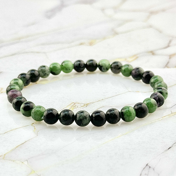 Bracelet "Extra" en Rubis Zoïsite