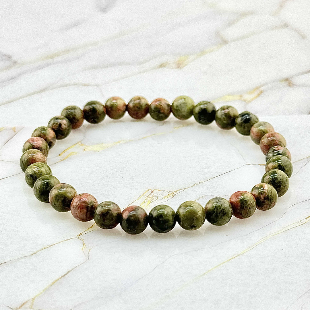 Bracelet "Extra" en Unakite