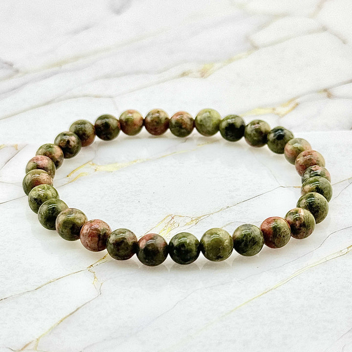 Bracelet "Extra" en Unakite