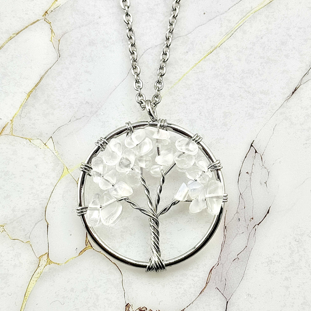 Collier "Arbre de Vie Gaia" en Pierres naturelles (15 variantes)