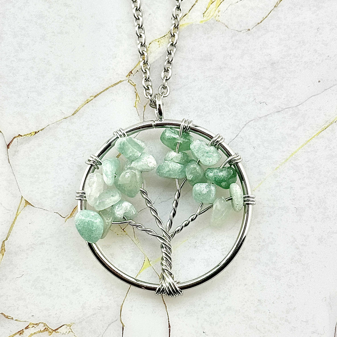 Collier "Arbre de Vie Gaia" en Pierres naturelles (15 variantes)