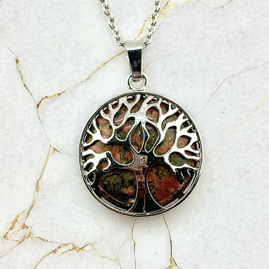 Collier "Arbre de Vie" en Pierres naturelles (14 variantes)