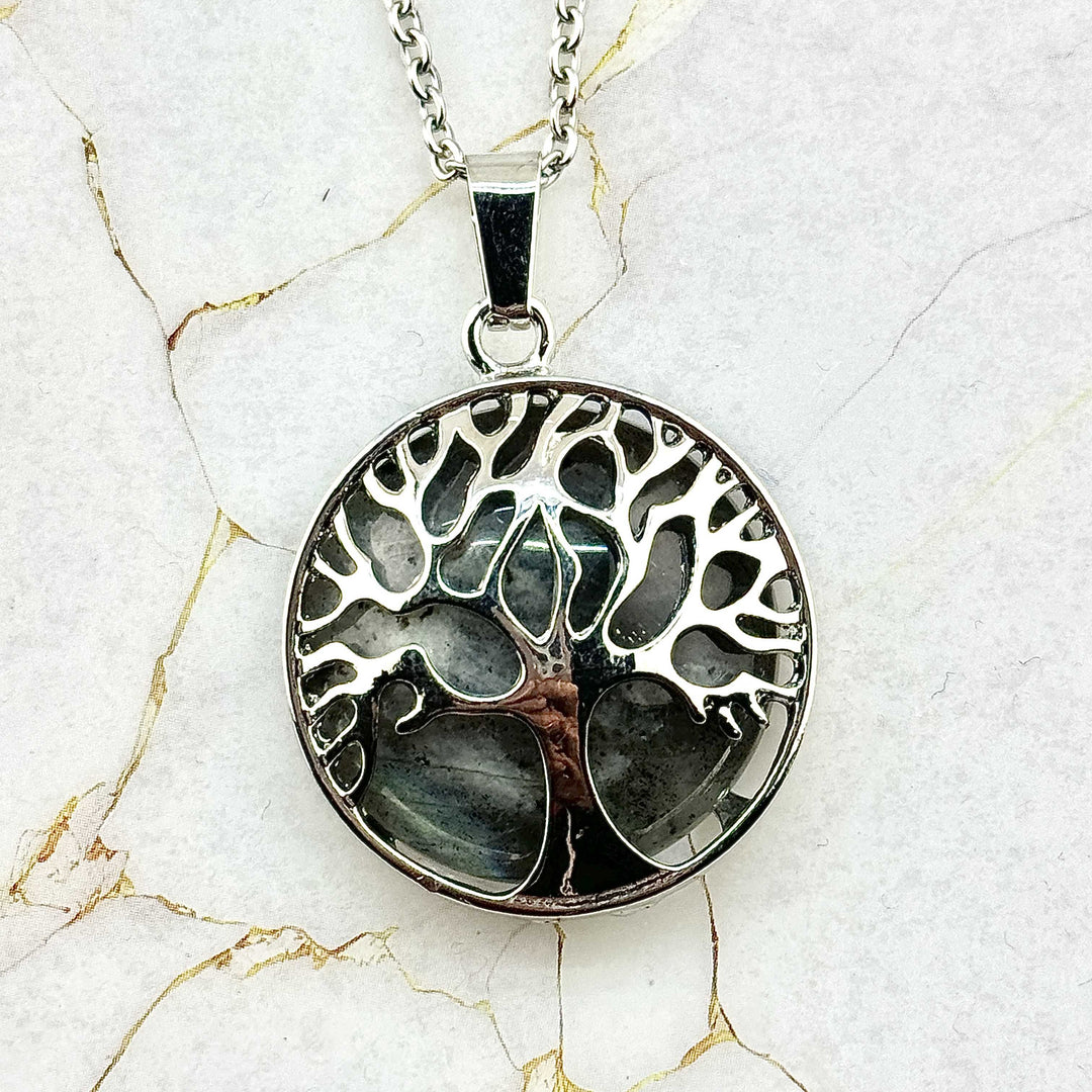 Collier "Arbre de Vie" en Pierres naturelles (14 variantes)
