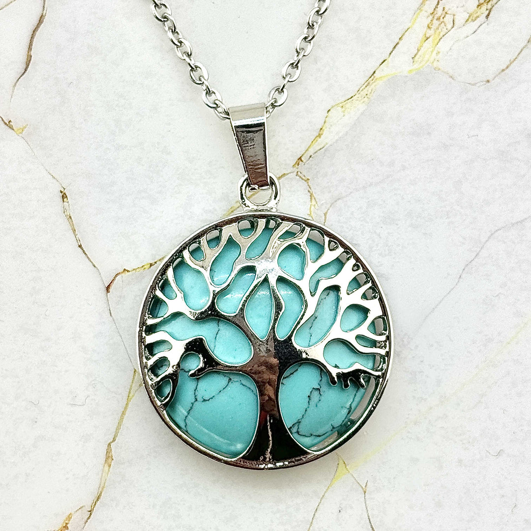 Collier "Arbre de Vie" en Pierres naturelles (14 variantes)
