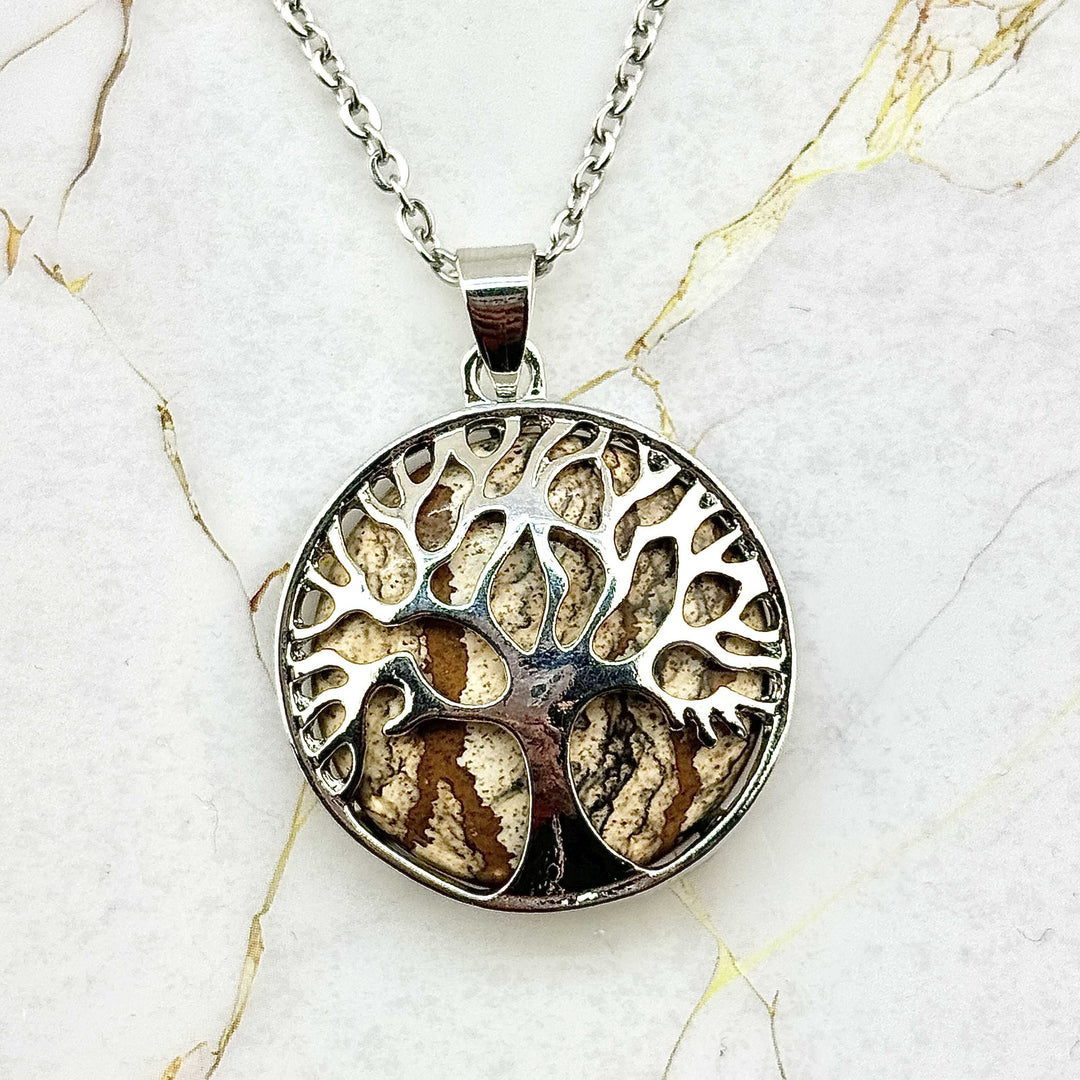 Collier "Arbre de Vie" en Pierres naturelles (14 variantes)
