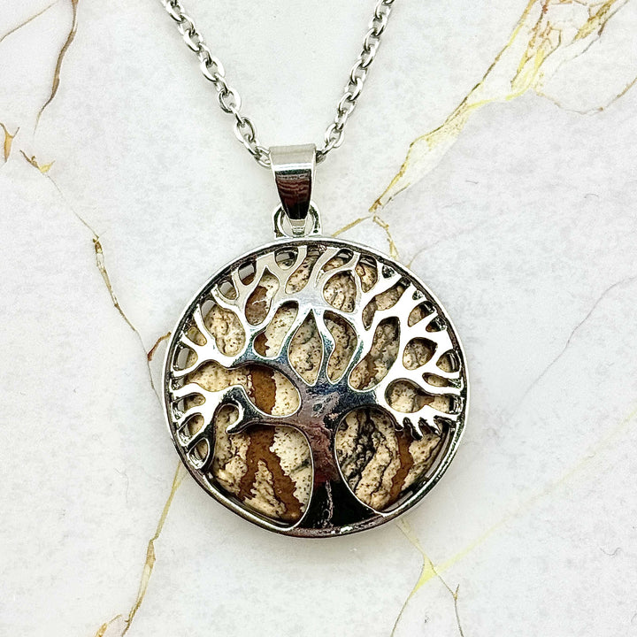 Collier "Arbre de Vie" en Pierres naturelles (14 variantes)