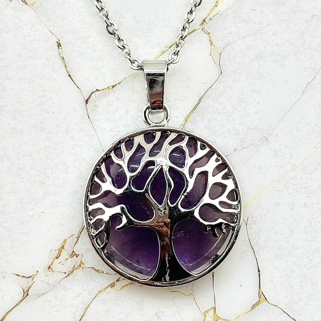 Collier "Arbre de Vie" en Pierres naturelles (14 variantes)