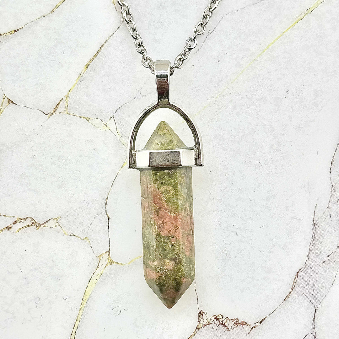 Collier "Colonne" en Pierres naturelles (23 variantes)