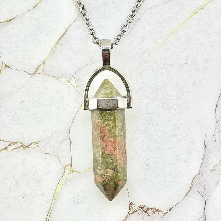 Collier "Colonne" en Pierres naturelles (23 variantes)