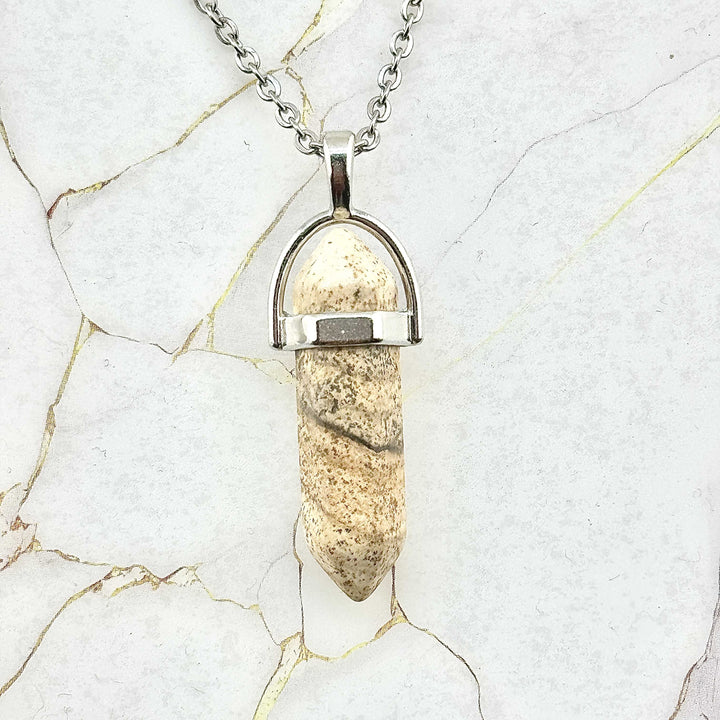 Collier "Colonne" en Pierres naturelles (23 variantes)