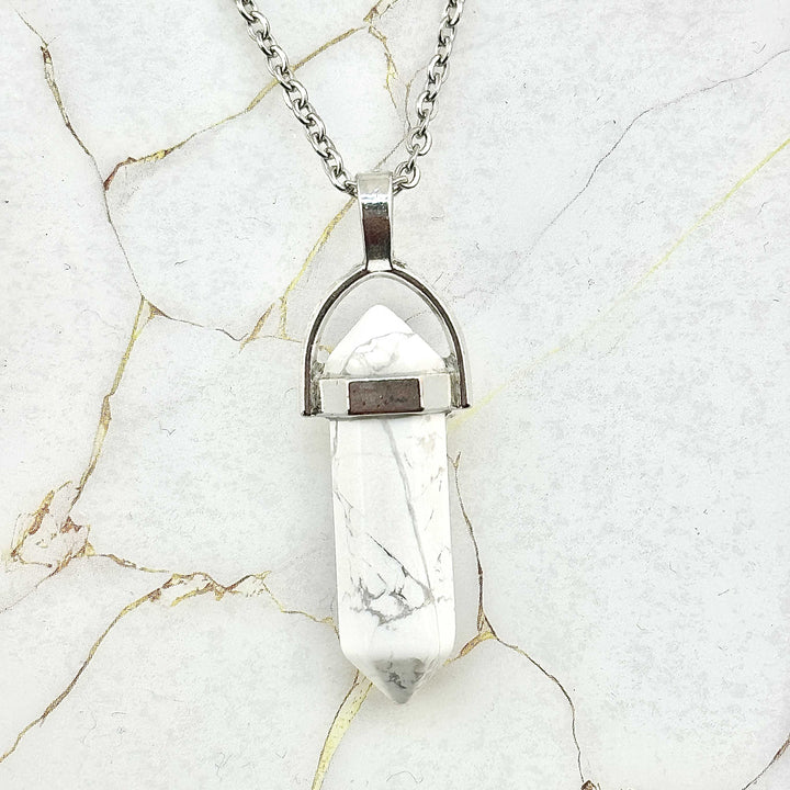 Collier "Colonne" en Pierres naturelles (23 variantes)