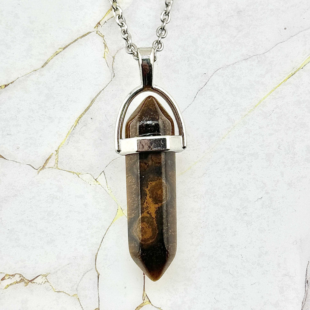 Collier "Colonne" en Pierres naturelles (23 variantes)