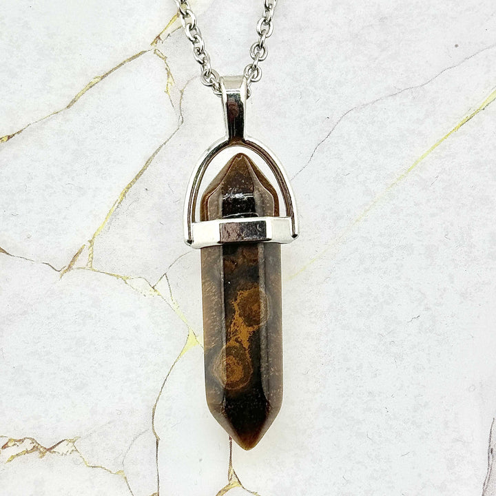 Collier "Colonne" en Pierres naturelles (23 variantes)