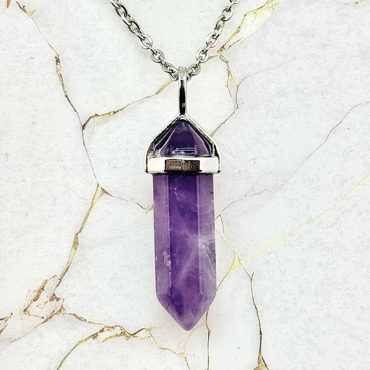 Collier "Colonne" en Pierres naturelles (23 variantes)