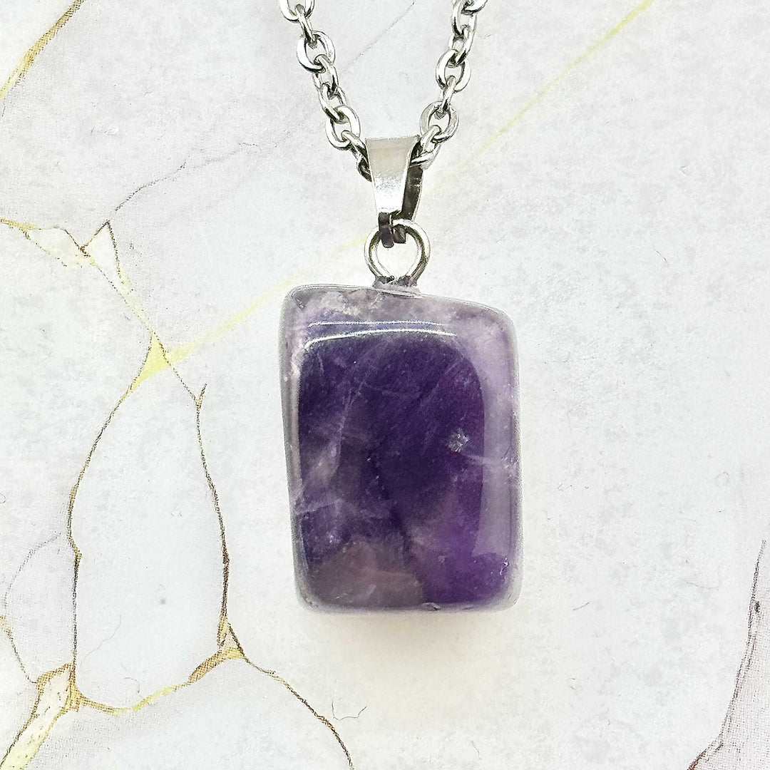 Collier "Cubique" en Pierres naturelles (13 variantes)