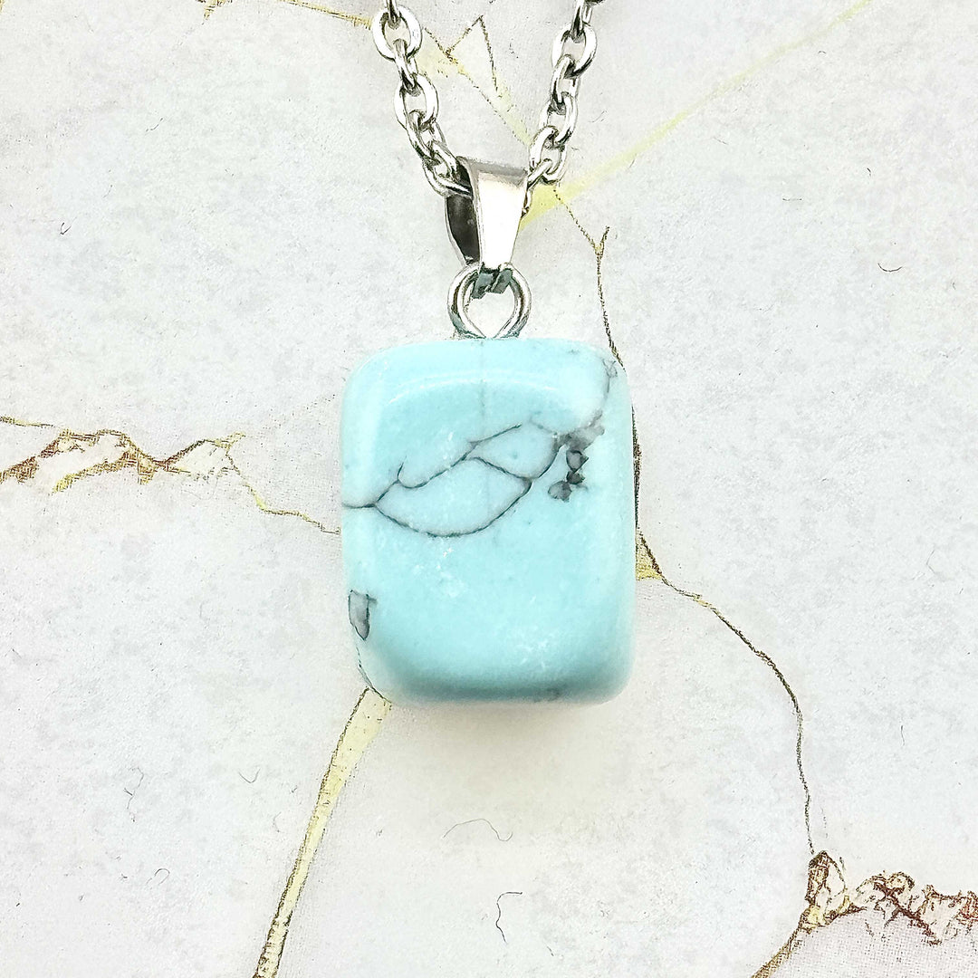 Collier "Cubique" en Pierres naturelles (13 variantes)