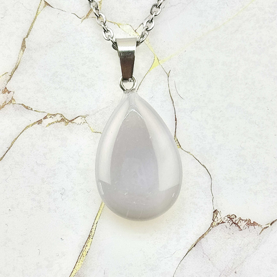 Collier "Gouttelette" en Pierres naturelles (17 variantes)