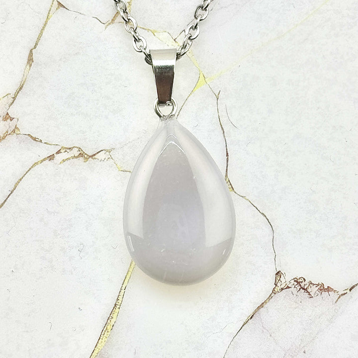 Collier "Gouttelette" en Pierres naturelles (17 variantes)