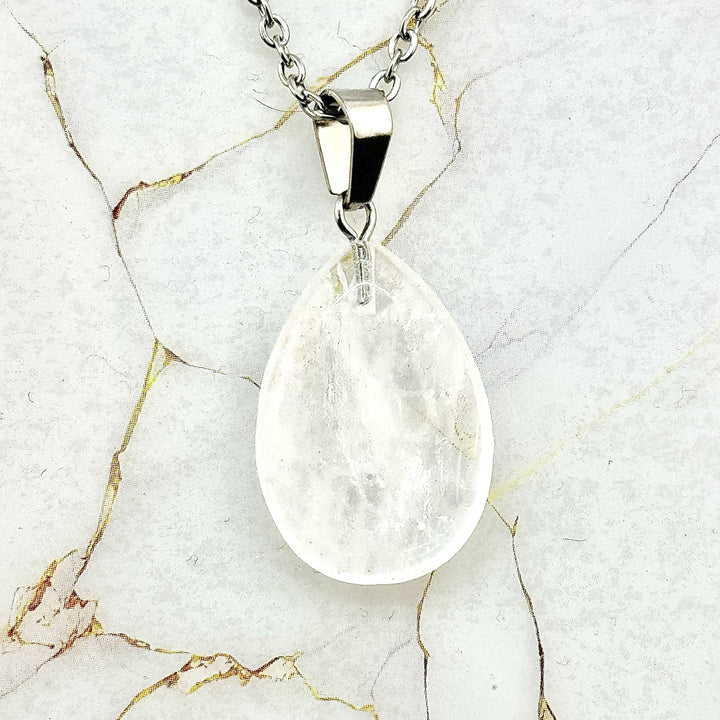 Collier "Gouttelette" en Pierres naturelles (17 variantes)