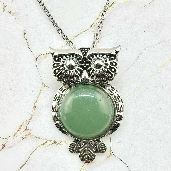 Collier "Hibou" en Pierres naturelles (5 variantes)