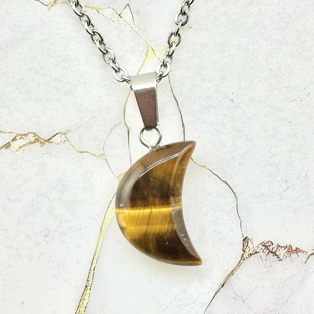 Collier "Lune" en Pierres naturelles (9 variantes)