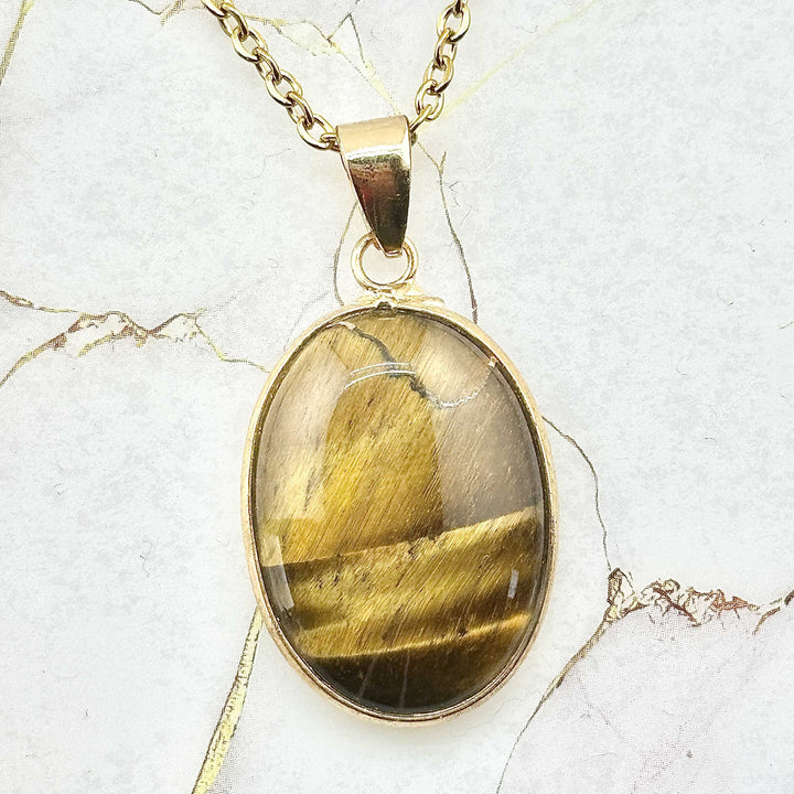 Collier "Ovale" en Pierres naturelles (3 variantes)