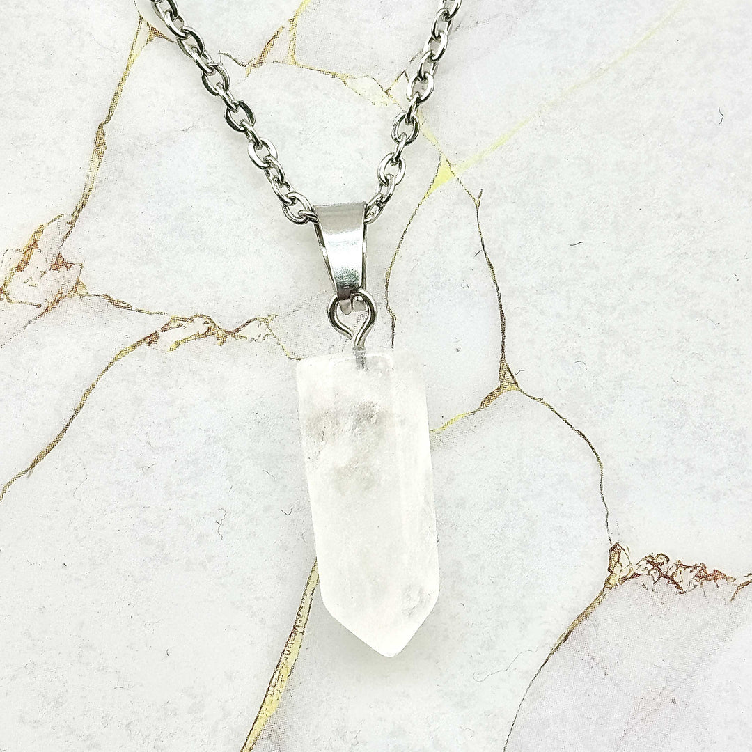 Collier "Pointe" en Pierres naturelles (2 variantes)