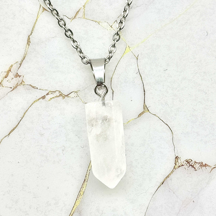 Collier "Pointe" en Pierres naturelles (2 variantes)