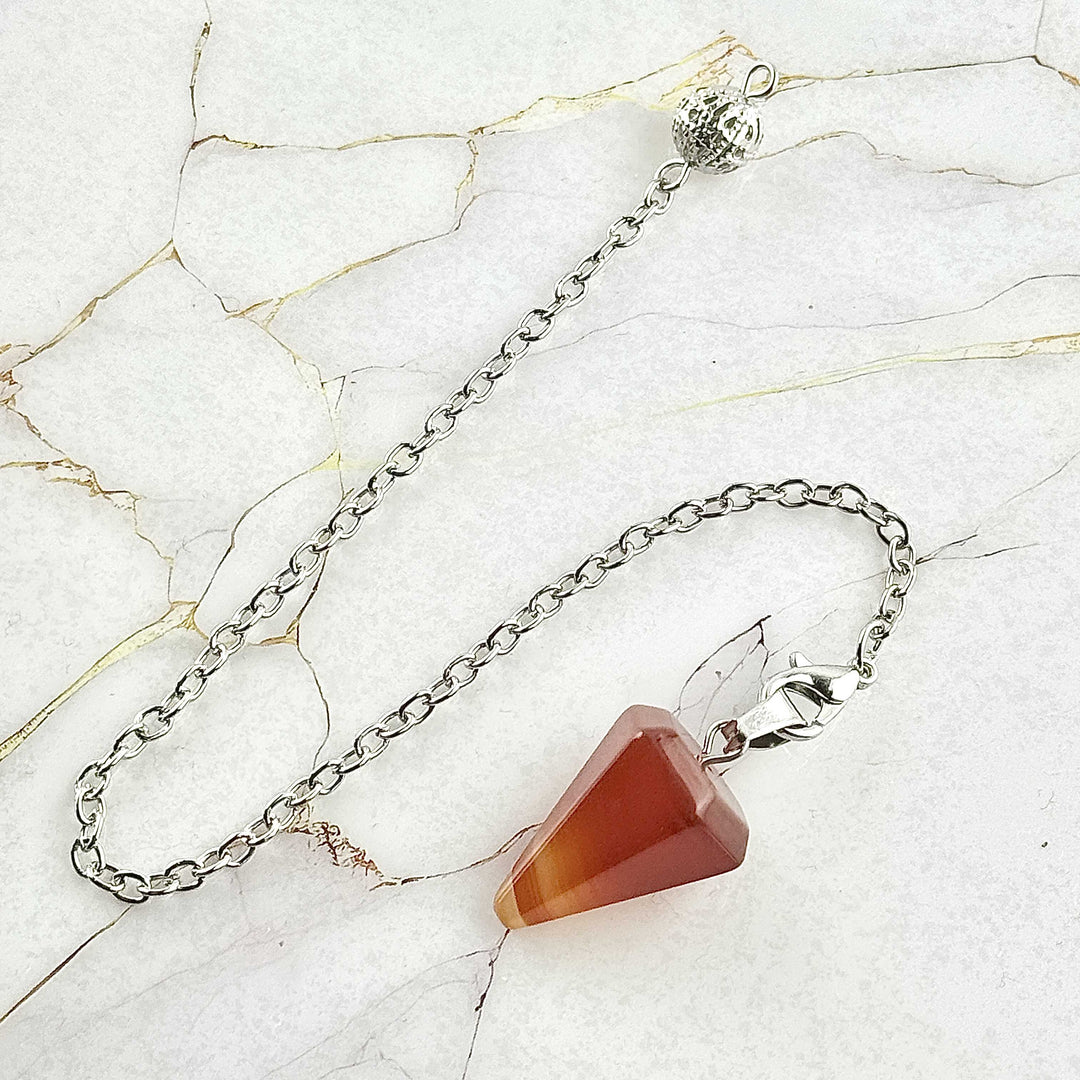 Pendule "Pyramide" en Pierres naturelles (7 variantes)