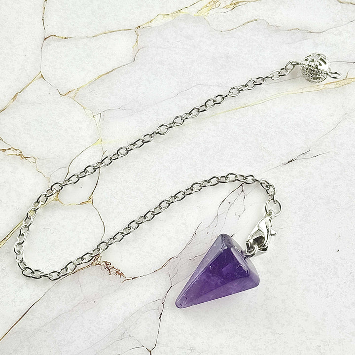 Pendule "Pyramide" en Pierres naturelles (7 variantes)